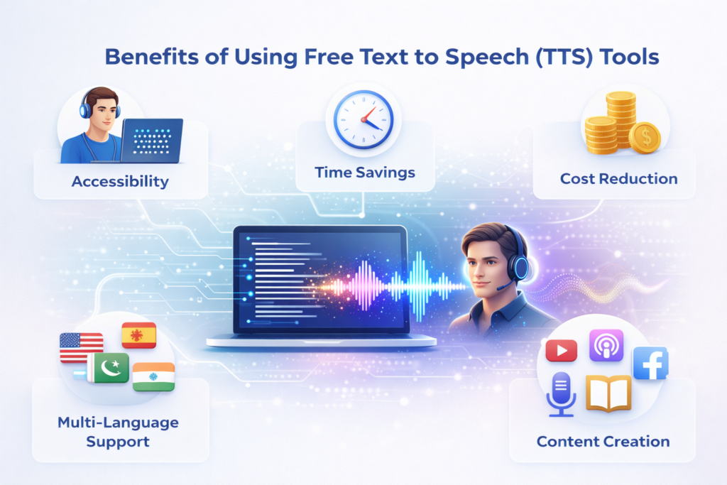 Benefits of Using Free Text to Speech Tools