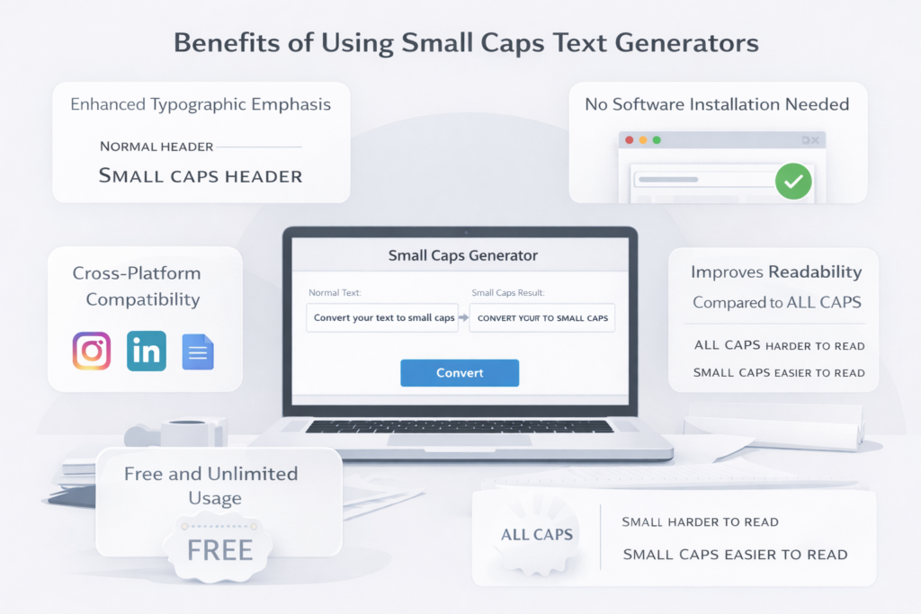 Benefits of Using Small Caps Text Generators