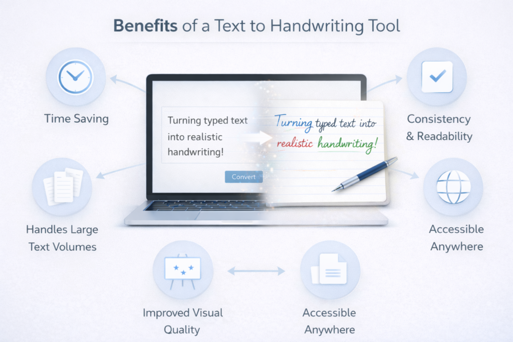 Benefits of Using a Text into Handwriting Tool