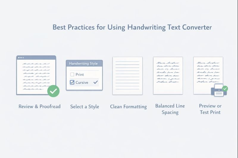 Best Practices for Using a Handwriting Text Converter