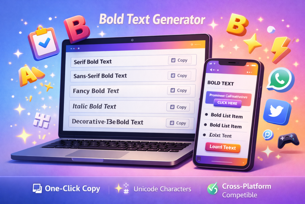 Core Features of Bold Text Generators