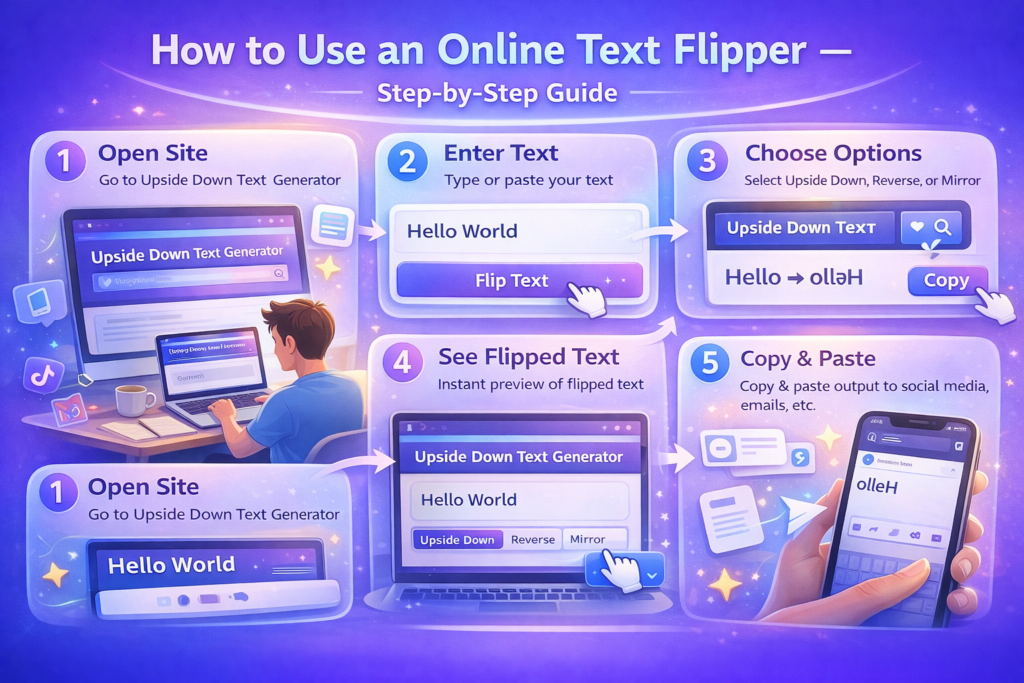 How to Use the Online Text Flipper (Step-by-Step)