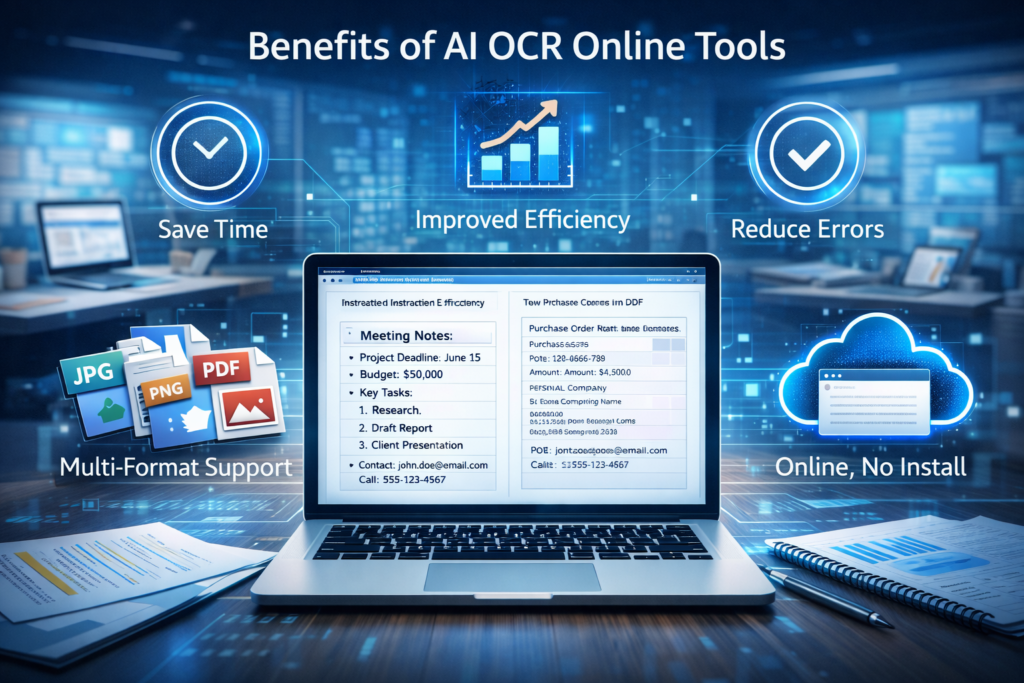 Benefits of Using AI OCR Online