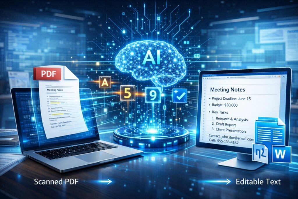 Extract Text from PDF Using AI OCR