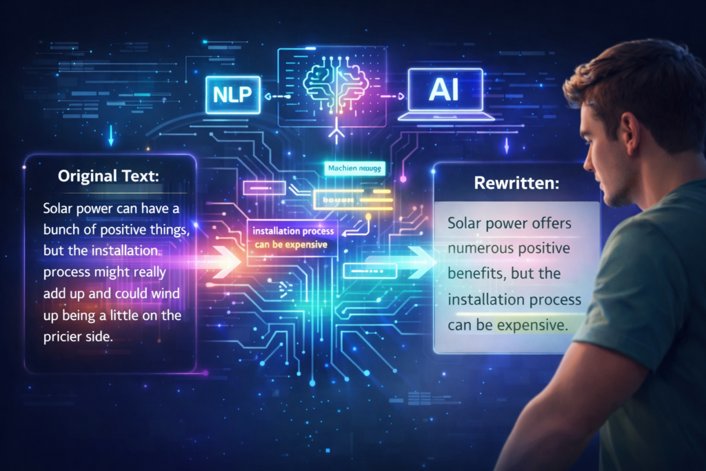 How an AI Paragraph Rewriter Works