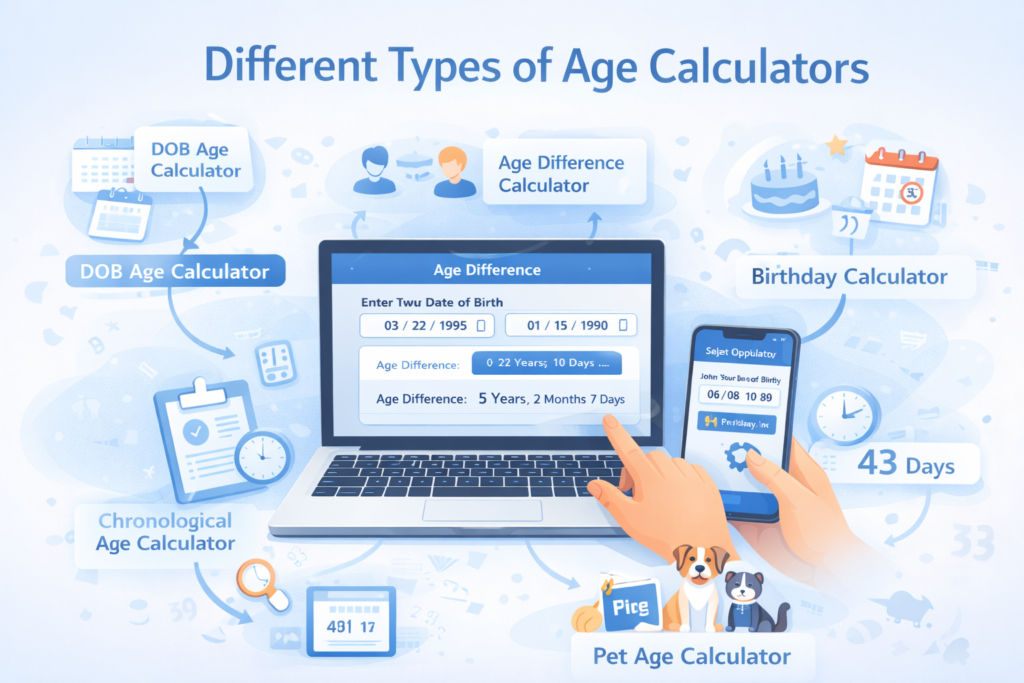 Popular Types of Age Calculators