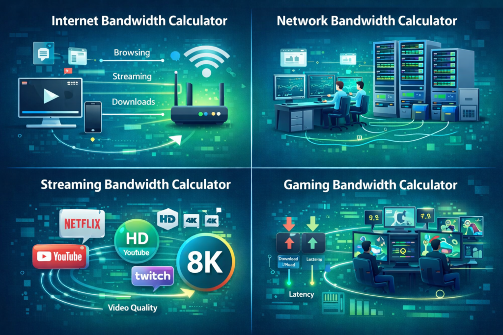 Types of Bandwidth Calculators